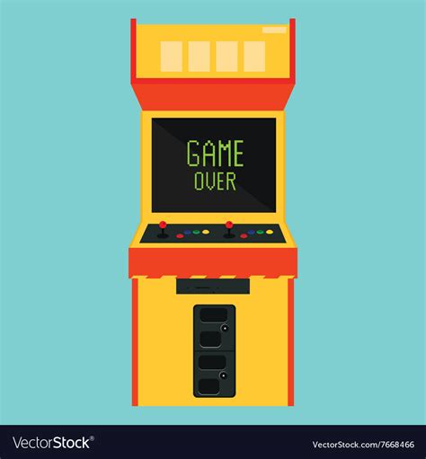 Retro Arcade Game Royalty Free Vector Image Vectorstock