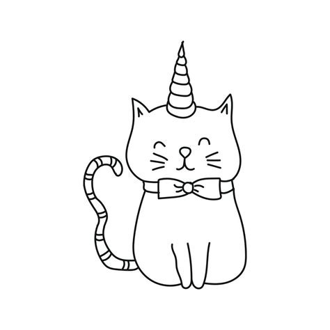 Hand Drawn Cat Animal Line Art 22576564 Vector Art At Vecteezy