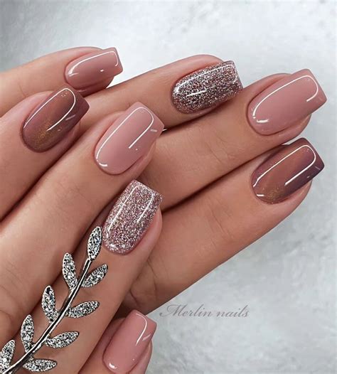 These Nude Glitter Nails Will Sparkle Up Your Life