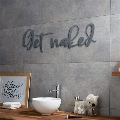 Get Naked Wall Art Get Naked Wood Words Get Naked Wood Sign Etsy