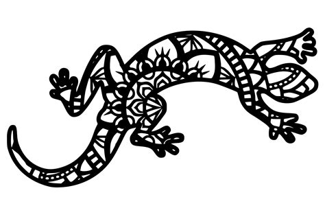 Lizard Mandala Svg 730778 Cut Files Design Bundles