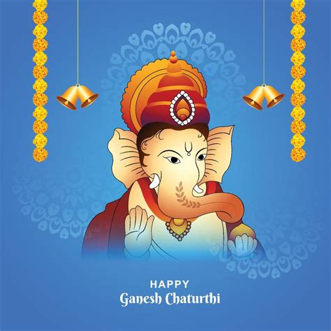 Fondo De Tarjeta De Celebración De Festival De Ganesh Chaturthi Feliz Tradicional 10521858