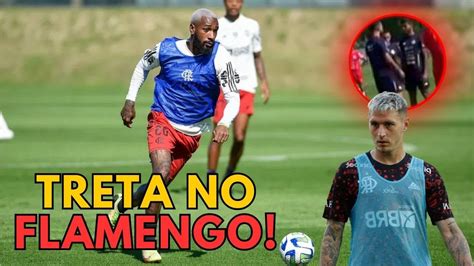 GERSON E VARELA BRIGAM EM TREINO DO FLAMENGO YouTube