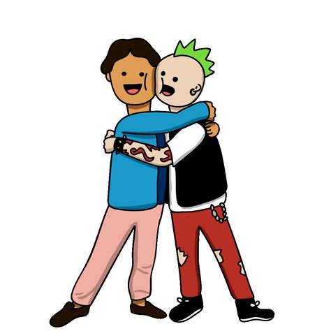Friends Hug Sticker by Percolate Galactic for iOS & Android | GIPHY
