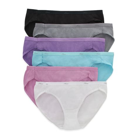 Hanes Women S Underwear Pack Moisture Wicking Cotton Bikini Panties Pack Colors May Vary