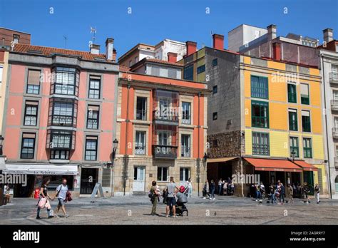 Plaza Mayor Square Gijon Asturias Spain Stock Photo Alamy
