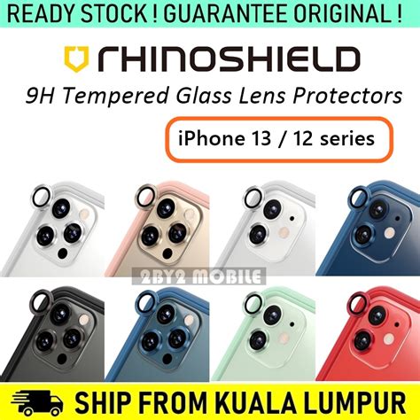 [ori] Rhinoshield 9h Tempered Glass Camera Lens Protectors Iphone 11 13 12 12 Pro 13 Pro Max