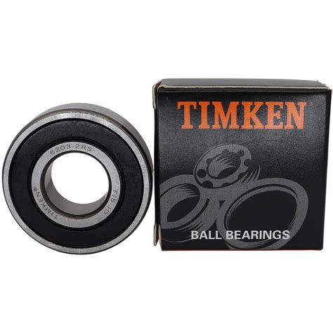 2PACK TIMKEN 6203-2RS Deep Groove Ball Bearing 17x40x12mm: Amazon.com ...