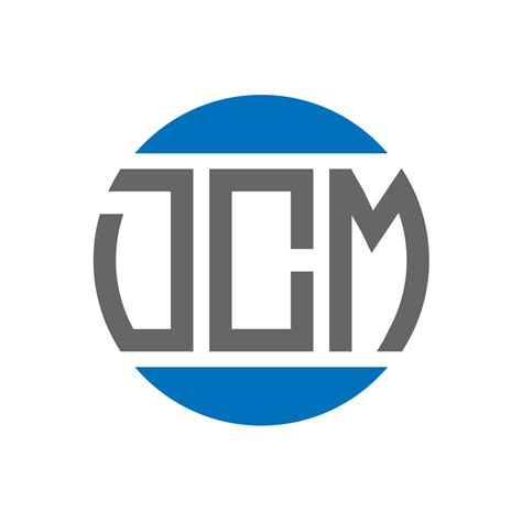 Dcm Letter Logo Design On White Background Dcm Creative Initials