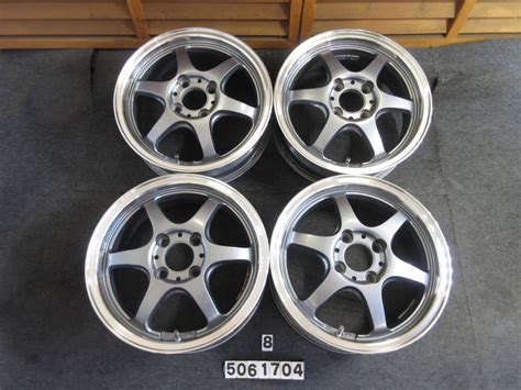 G1207 ② ガンメタ系 アルミ4本セット 14インチ5J＋42 4穴PCD100 軽自動車 カスタム等(社外品)｜売買されたオークション ...