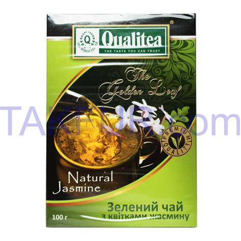 Чай Qualitea The Golden Leaf зеленый с цветками жасмин 100г купить ...