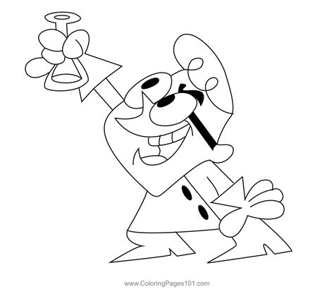 Dexters Laboratory Coloring Page Print Dexters Laboratory Pi