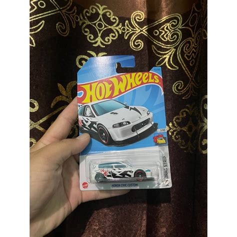 Hot Wheels Honda Civic Custom White Shopee Malaysia