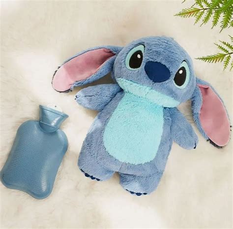 Hot Water Bottle Winter Anime Water Filling For Disney Turo Stitch Lilo Plush Ebay