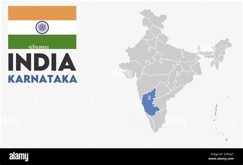 Karnataka Map Image State Of India Republic Of India Government