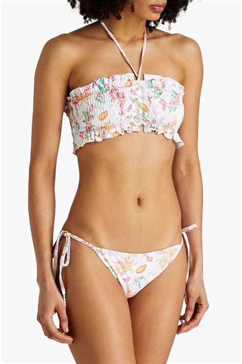 CHARO RUIZ IBIZA Printed Low Rise Bikini Briefs THE OUTNET