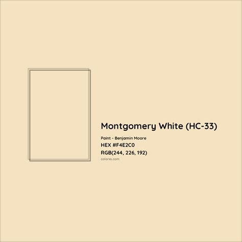 Benjamin Moore Montgomery White Hc 33 Paint Color Codes Similar