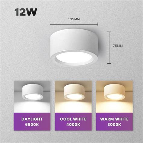 blackwhite led surface downlight lampu led