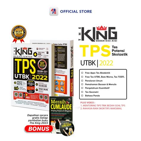 Jual Buku Drilling Utbk The King Bedah Tuntas Tps Utbk Gratis