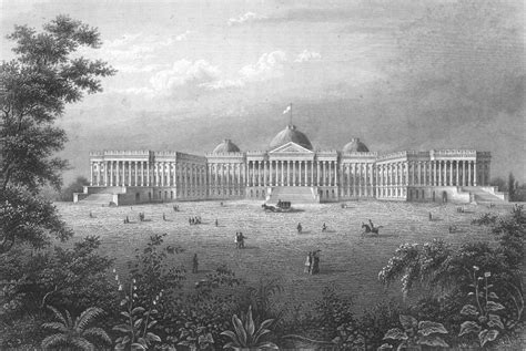 Us Capitol C1852 Nview Of The New Capitol Building In Washington