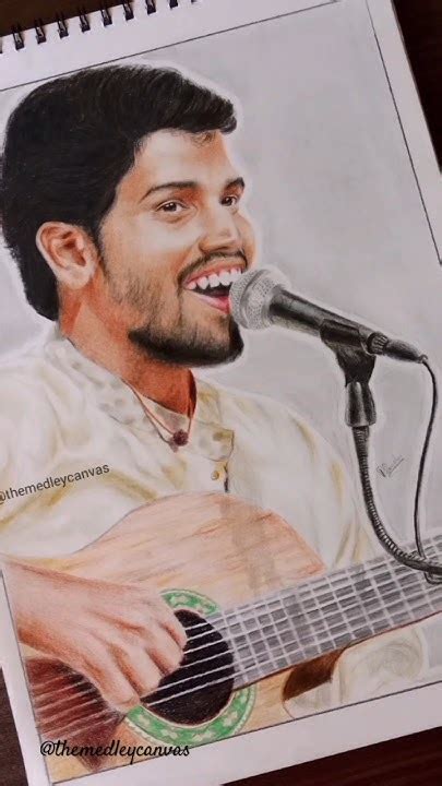 singer pradeep kumar color pencil portrait youtube