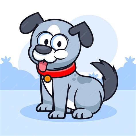 Cachorrinho Do Desenho Animado - Ilustração de cachorrinho de desenho animado desenhado à mão | Vetor Grátis