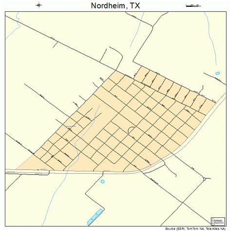 Nordheim Texas Street Map 4851792
