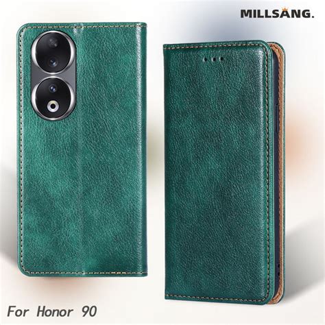 Чехол-кейс для Honor 90/ Чехол-книжка на Хонор 90 , зеленый - купить с ...