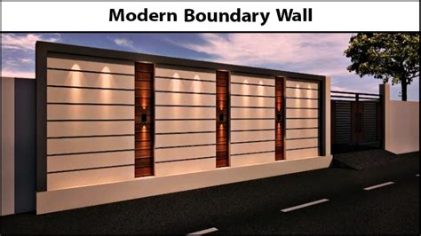 modern  compound wall design ideas
