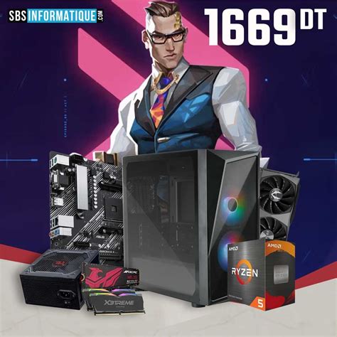 PC Gamer WINTER - Ryzen 5 5600X - RTX 3050 6G - 16Gb - 512 Gb | Tunisie