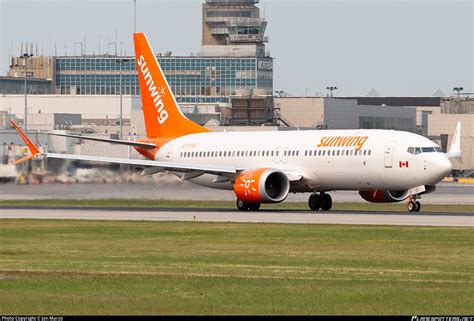 C FTXF Sunwing Airlines Boeing 737 8 MAX Photo By Jon Marzo ID