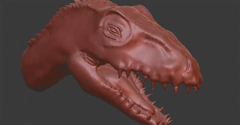 Indoraptor Head By 3dean Printing Download Free Stl Model