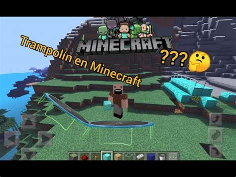 COMO HACER UN TRAMPOLIN EN MINECRAFT 1 YouTube