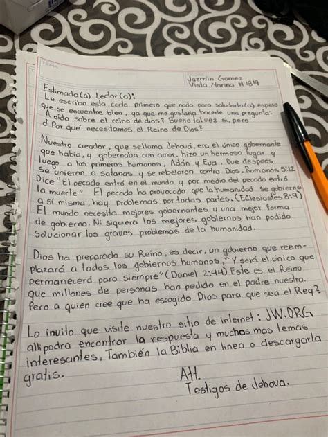 Jw Carta Modelo Escritura De Cartas Ejemplo De Carta Nbkomputer