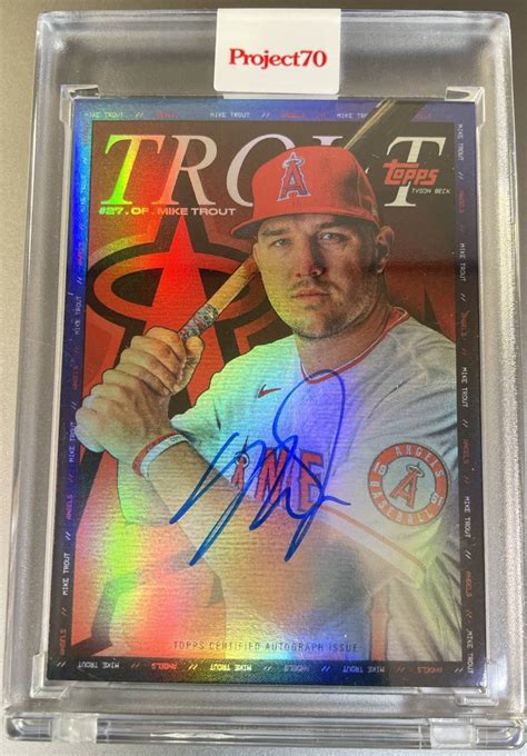 Yahoo オークション マイクトラウト Topps Project70 Mike Trout b