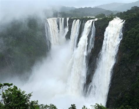 Seven Sisters Falls Cherrapunjee Meghalaya India