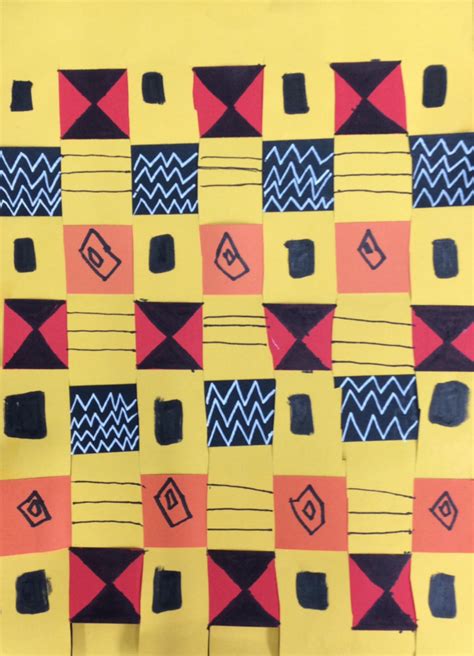 African Kente Cloth Paper Weaving~ Year 1 2 Primary School Art