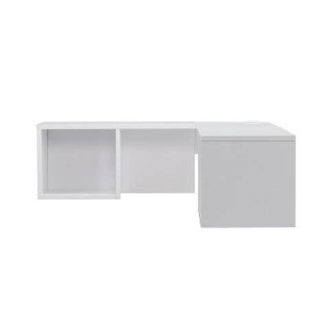 Corner Desks Flint Wall Mount Corner Desk White Aiden Lane