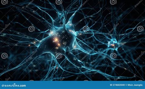 Concept of Neurons from the Human Brain Stock Illustration ...