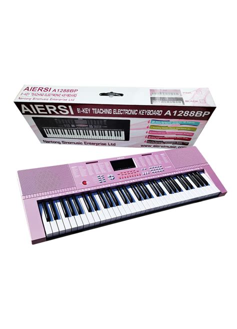 19MM Width Button Light Weighted Pink 61keys Electronic Organ ARS1288PK