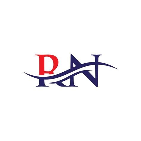 Initial Rn Letter Business Logo Design Vector Template With Minimal And