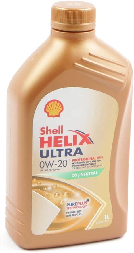 Shell Helix Ultra 0W20 Motoröl 1L Norm 50800 50900 Öl Pure Plus ...