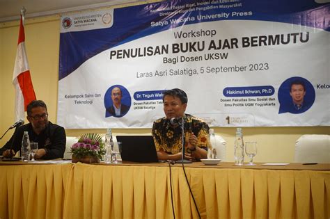 Satya Wacana University Press Gelar Workshop Penulisan Buku Ajar