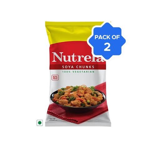 nutrela soya chunks pack   price buy   rs  india