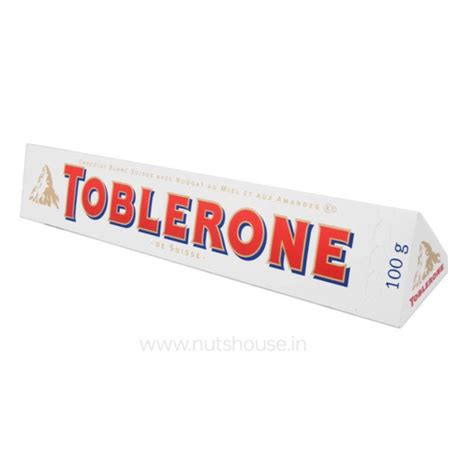 Toblerone White Chocolate, 100gm | NUTSHOUSE