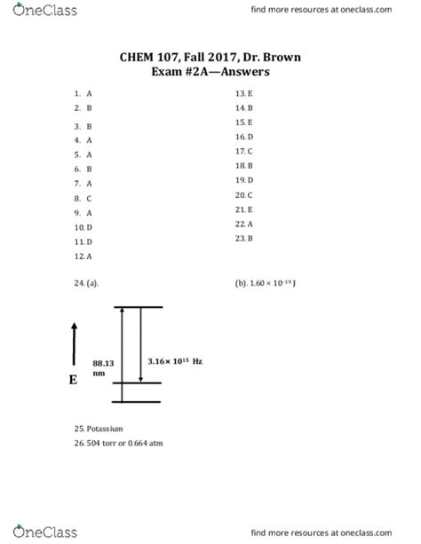 Chem Midterm Chem Tamu Exam Afall Ans Oneclass