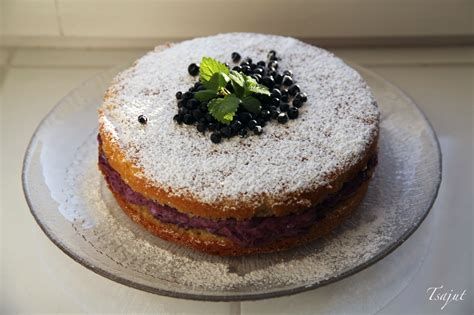 Mustikka Mascarpone Naked Cake Tsajut