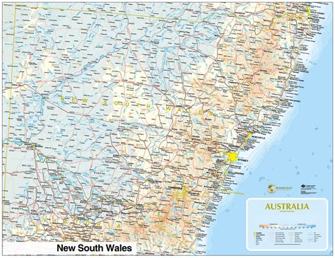 Businessmapsaustralia — Custom political reference map of New South