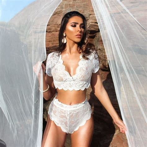 Lingerie sexy Costume sexy en dentelle au crochet pour femmes Blanc Cdiscount Prêt à Porter