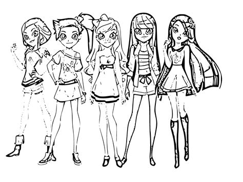 Coloriage lolirock personnages Coloriages à imprimer GRATUITEMENT